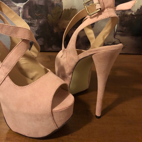 Pink Platforms - Never Worn - Picture 1 of 3